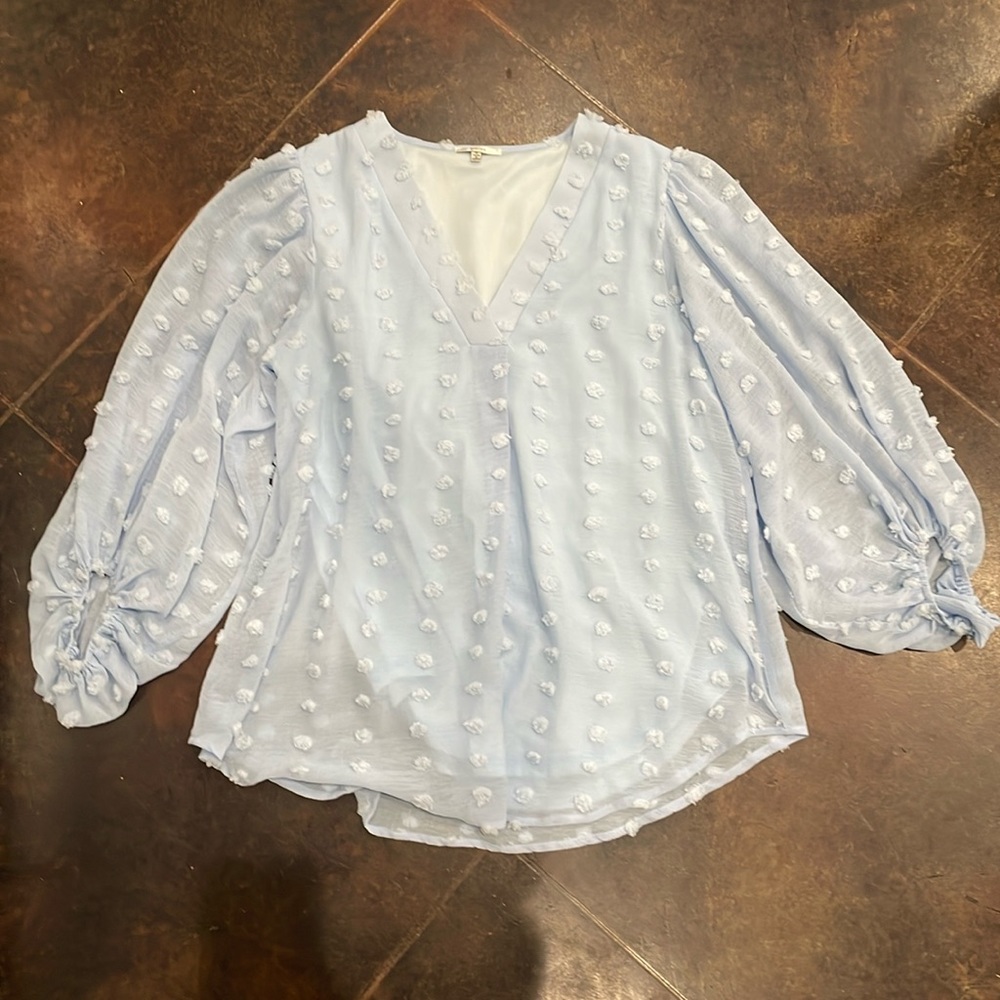 Never worn light blue long sleeve top